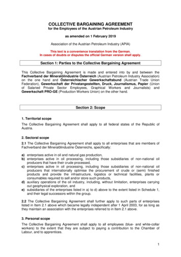 COLLECTIVE BARGAINING AGREEMENT - Service