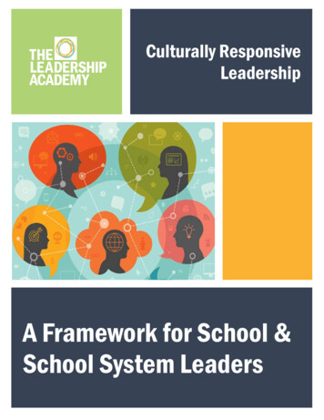 Culturally Responsive Leadership - The Leadership Academy