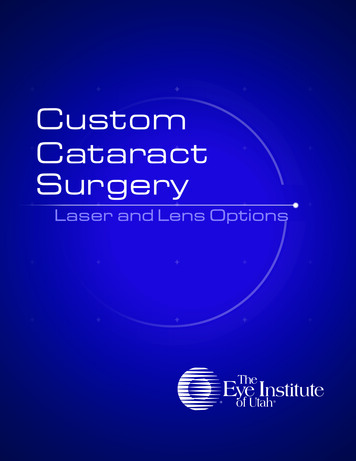 Custom Cataract Surgery - The Eye Institute