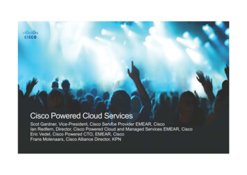 Cisco Powered Cloud Services