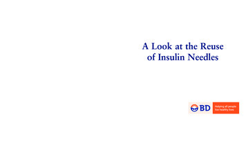 A Look At The Reuse Of Insulin Needles - BD