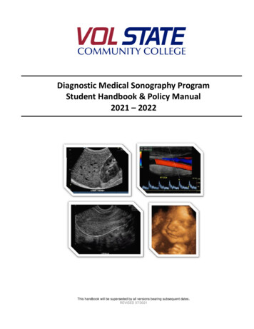 Diagnostic Medical Sonography Program Student Handbook & Policy Manual .