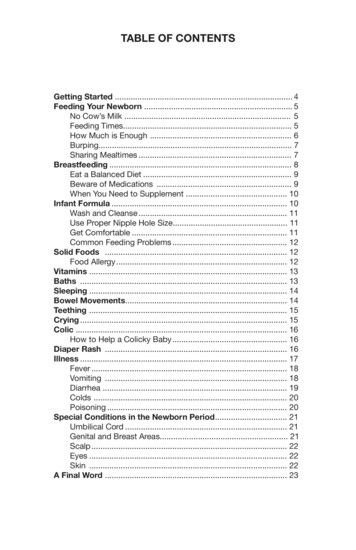 Table Of Contents - Clinton Preferred Pediatrics