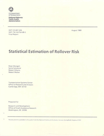 Statistical Estimation Of Rollover Risk