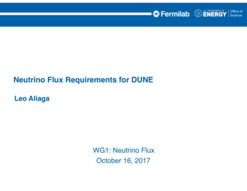 Neutrino Flux Requirements For DUNE - Indico