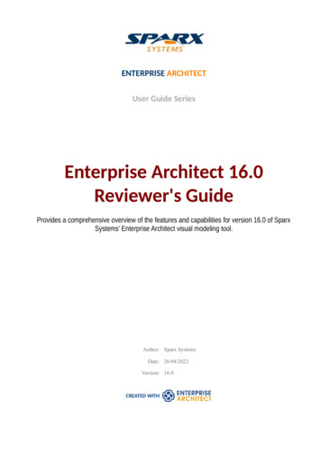 Enterprise Architect 16.0 Reviewer's Guide
