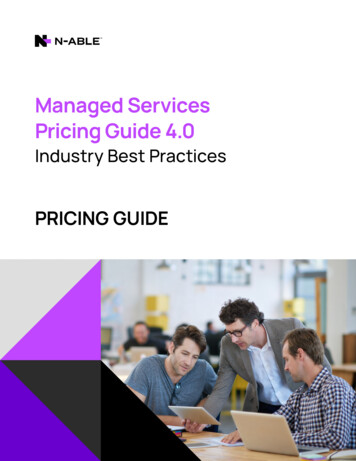 Managed Services Pricing Guide 4 - N-able 