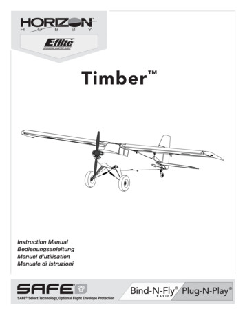 49134.2 EFL Timber BNFBasic PNP Manual - Horizon Hobby