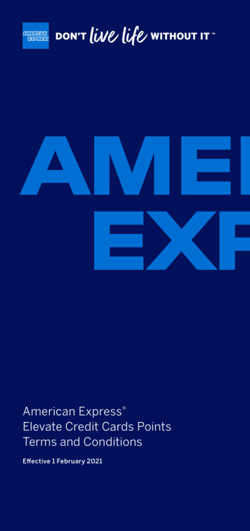 American Express Elevate Credit Cards Points Terms And Conditions