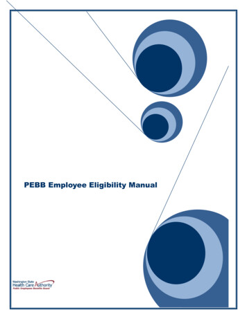 0BPEBB Employee Eligibility Manual - Wa