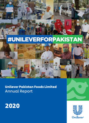 Unilever Pakistan Foods Limited Annual Report