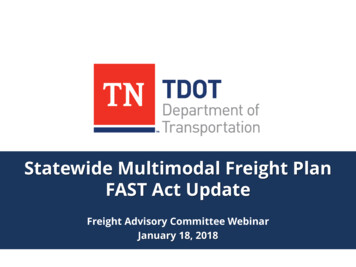 Freight Plan, FAST Act Update - Tennessee