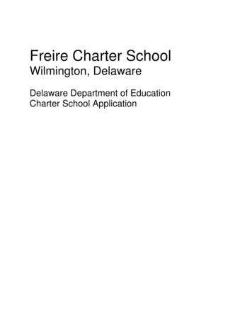 Freire Charter School - Delaware Department Of Education