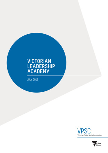 Victorian Leadership Academy - Vpsc