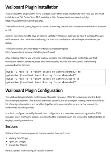 Wallboard Plugin Configuration - Flash Operator Panel 2