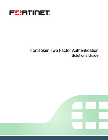 FortiToken Two Factor Authentication - Gordion