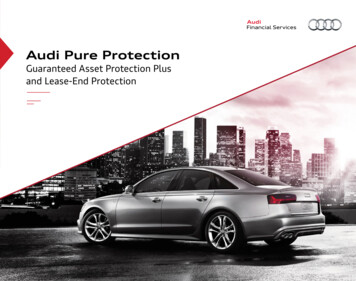 Gap Lease End Protection Brochure - Audi USA