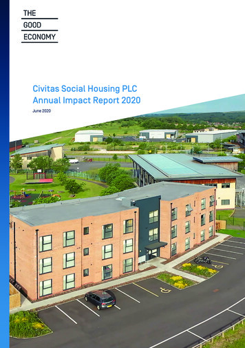 Civitas Social Housing PLC Annual Impact Report 2020