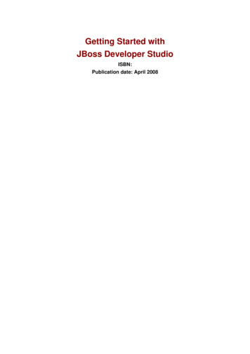 JBoss Developer Studio Getting Started With