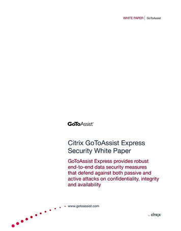 Citrix GoToAssist Express Security White Paper