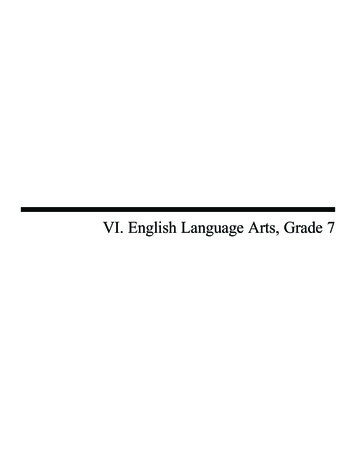 VI. English Language Arts, Grade 7