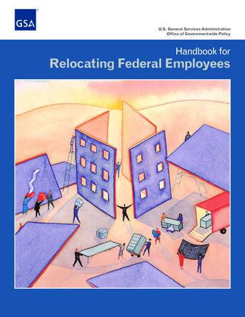 Handbook For Relocating Federal Employees - United States Army