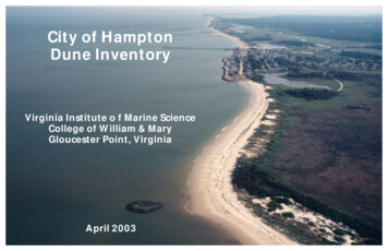 Dune Inventory: City Of Hampton