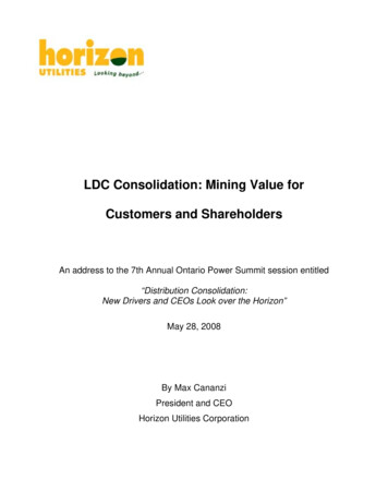 LDC Consolidation: Mining Value For Customers And Shareholders