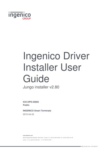 ICO-OPE-02683-Ingenico Driver Installer User Guide