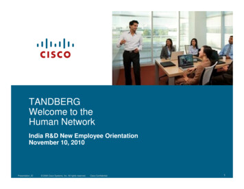 TANDBERG Welcome To The Human Network