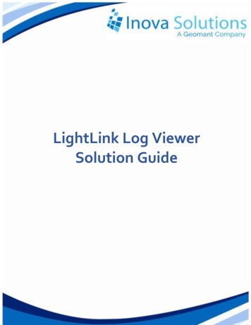 Inova Log Viewer Solution Guide - Geomant