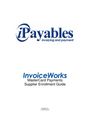 InvoiceWorks - MasterCard Supplier Enrollment Guide