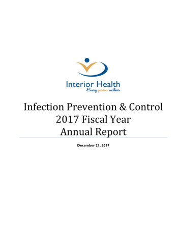 Infection Prevention & Control 2017 Fiscal Year Annual Report
