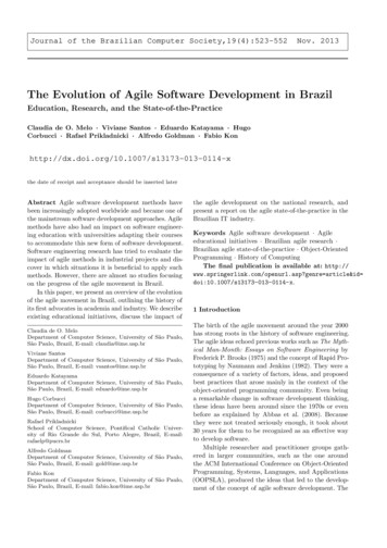 The Evolution Of Agile Software Development In Brazil - IME-USP