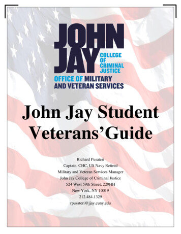 John Jay Student Veterans'Guide - John Jay College Of Criminal Justice