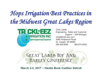 Lattak Chris Irrigating Hops In The Great Lakes Region
