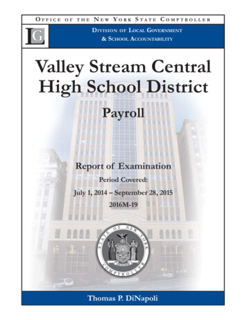 Valley Stream Central High School District - Payroll