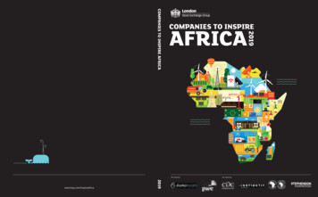 COMPANIES TO INSPIRE AFRICA - London Stock Exchange Group