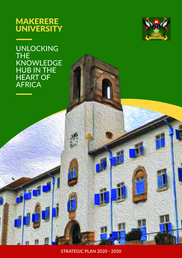 Makerere University Strategic Plan 2020-2030