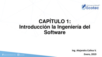 CAPÍTULO 1: Introducción La Ingeniería Del Software - Ecotec