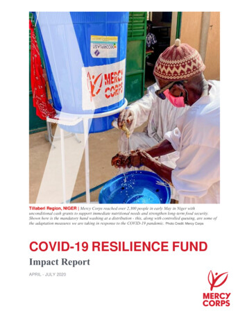 COVID-19 RESILIENCE FUND - Mercy Corps