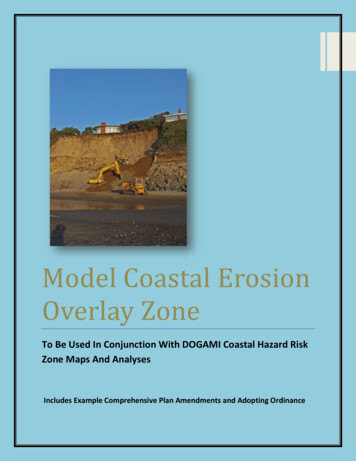 Model Coastal Erosion Overlay Zone - Oregon