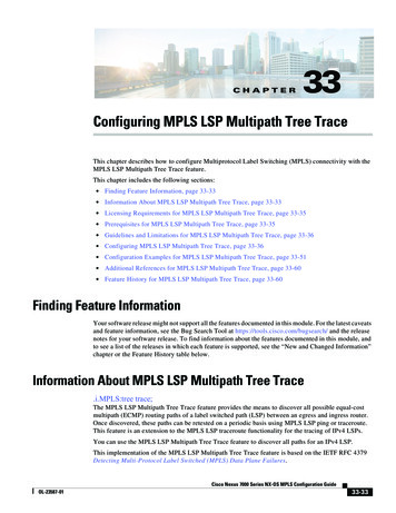 Configuring MPLS LSP Multipath Tree Trace - Cisco