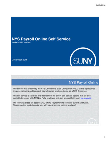 Cortland NYS Payroll Online Self Service - SUNY New Paltz