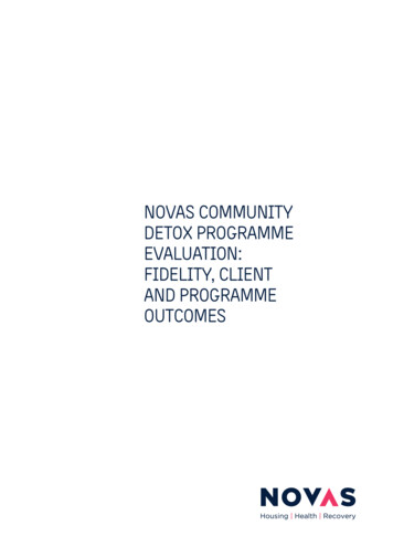 Novas Community Detox Evaluation Report