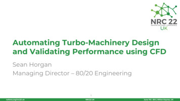 Automating Turbo-Machinery Design And Validating Performance Using CFD