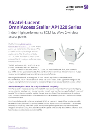 Alcatel-Lucent OmniAccess Stellar AP1220 Series - Al-enterprise 