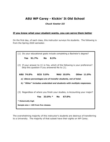 ASU WP Carey - Kickin' It Old School