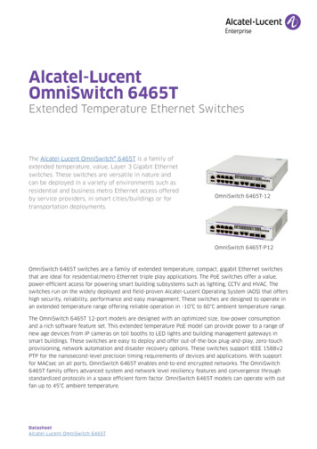 Alcatel-Lucent OmniSwitch 6465T - Al-enterprise 