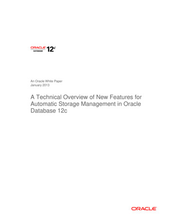 Oracle Whitepaper - A Technical Overview Of New Features For Automatic .